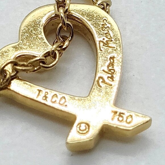 Tiffany and Co. Necklace Loving Heart Gold 490-081925 - Picture 6 of 9